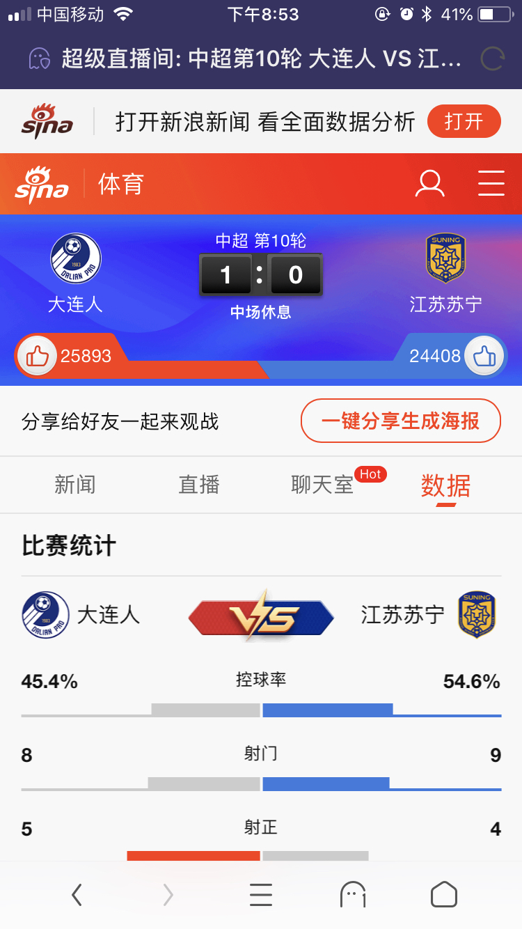 大连人VS江苏苏宁